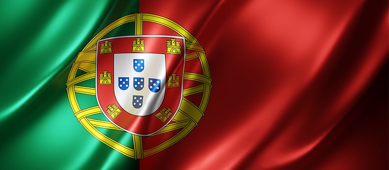 seleccion de portugal y bandera