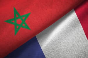 banderas francia y marruecos mundial